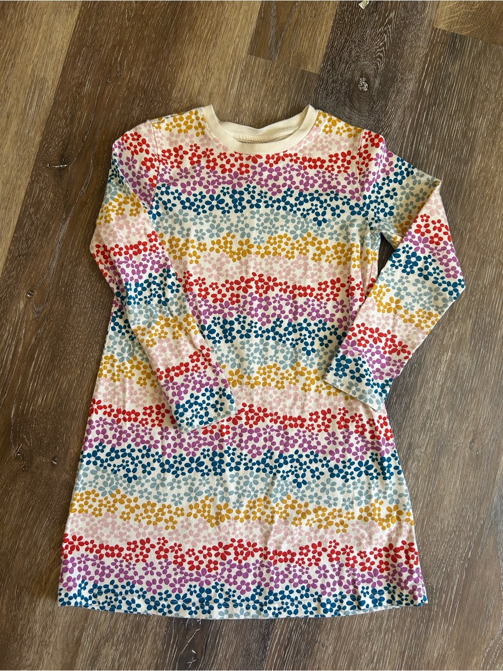 Hanna Andersson Floral Patterned Long Sleeve Dress